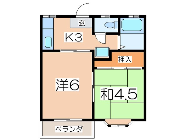 メゾンソレイユの物件間取画像